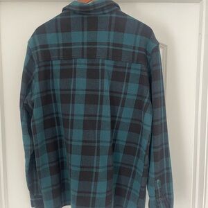 Plaid button down shirt. New without tags